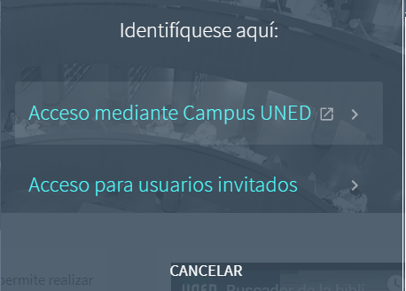 Identificació per entrar a l'espai personal